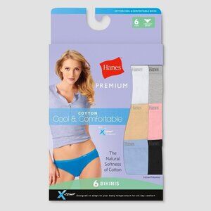 Hanes Premium Women's 6 Piece under Panties Plethora of Colors Size 2XL a884afa